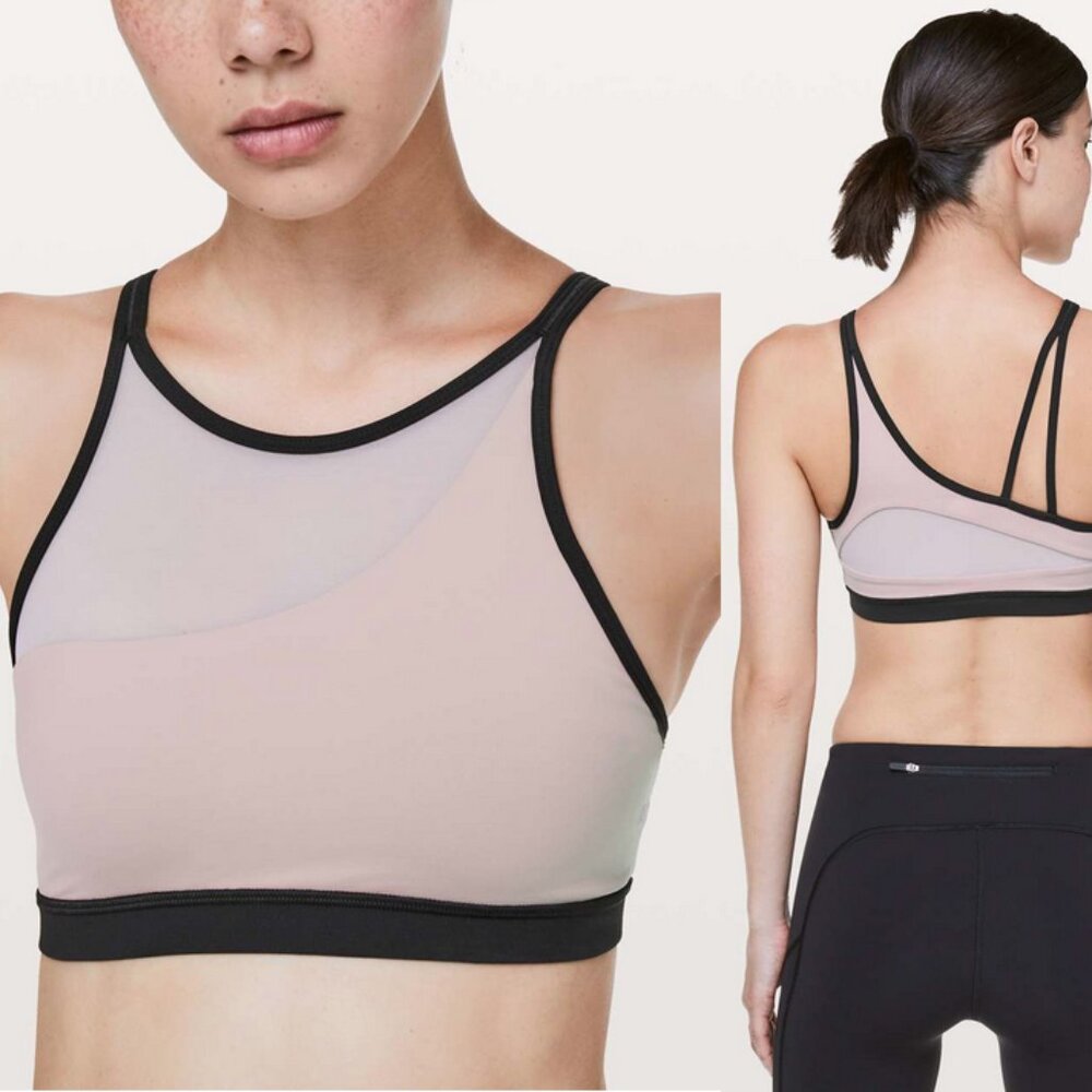 lululemon athletica Sports Bra in Black and Cream